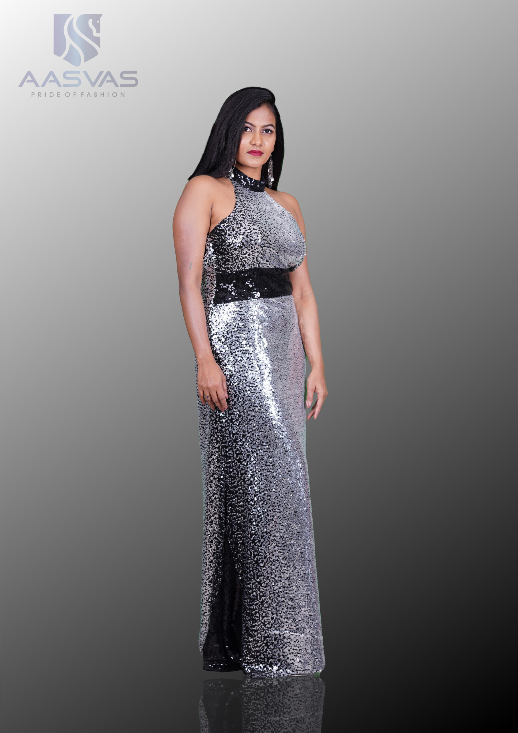 Shimmer Fabric Gown